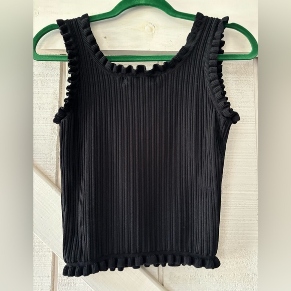 English Factory Ruffled-Edge Sweater Tank - Picture 8 of 8